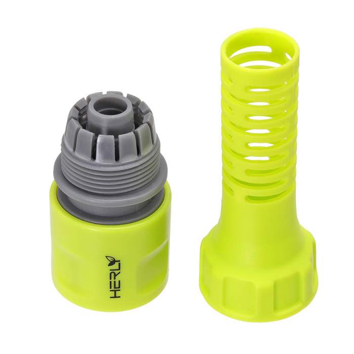 КОНЕКТОР 1/2"ж ЗА МАРКУЧ 1/2" С ПРЕДПАЗИТЕЛ ПРОТИВ ПРЕЧУПВАНЕ ABS HERL