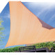 SUN SHADE SAIL 3x4 HDPE 180gr/sq.m CREAM COLOR