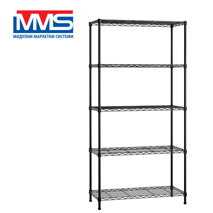 СТЕЛАЖ ТЕЛЕН 5х200 кг VALERII 180х91х45 см ЧЕРЕН