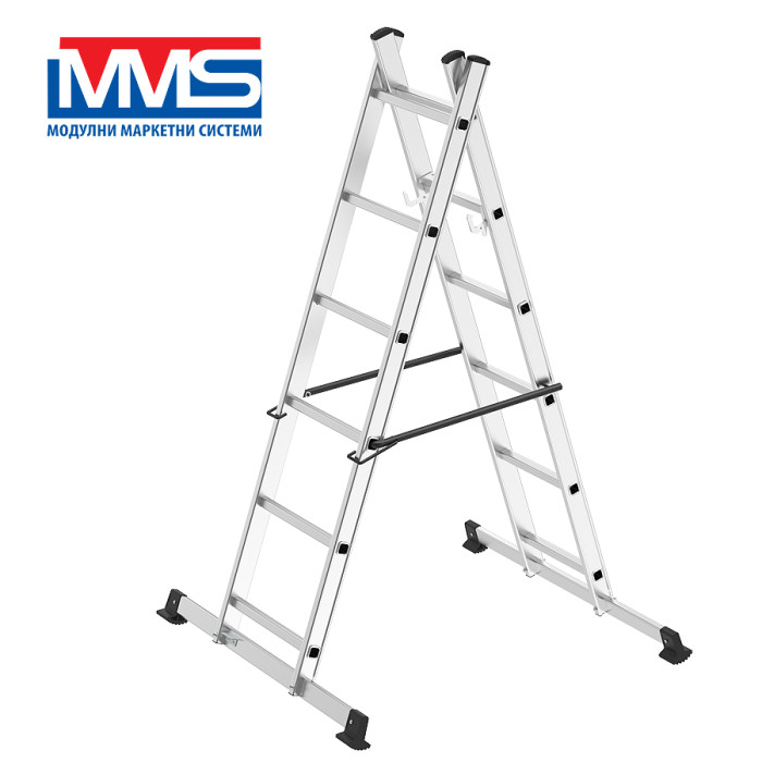 СТЪЛБА АЛУМ.СКЕЛЕ 2X6 MMS /2.8M /150 кг EN131